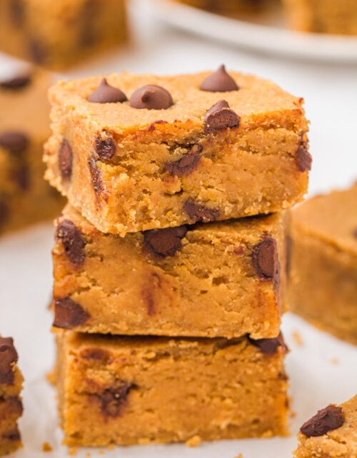 4 Ingredient Blondies (no White Flour, Refined Sugar, Eggs Or Butter 