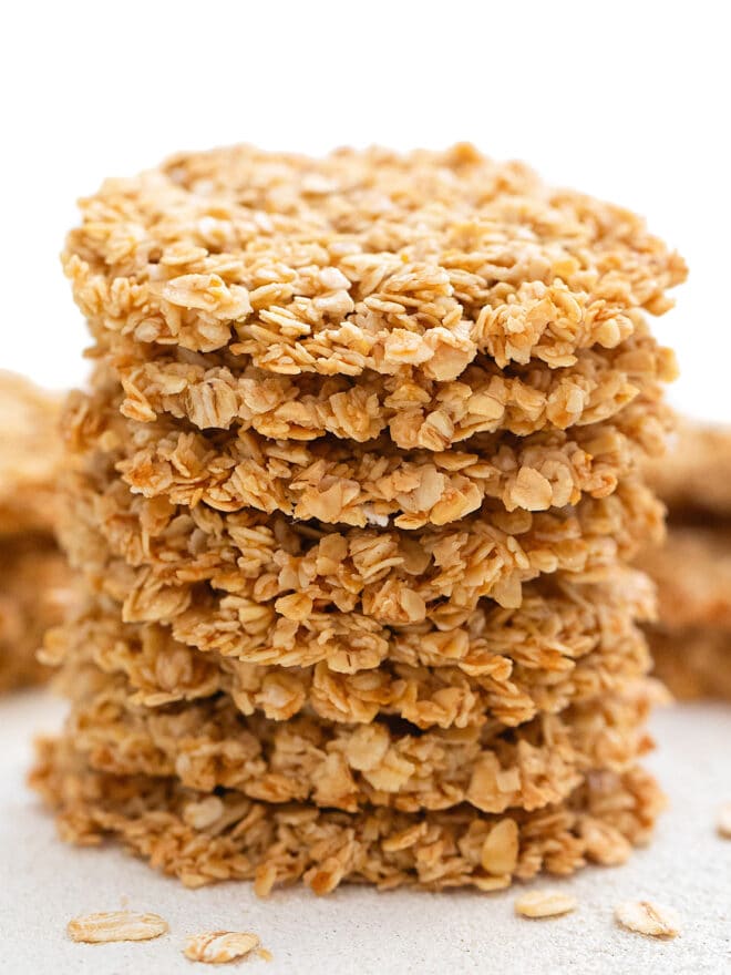 3 Ingredient Healthy Crispy Oatmeal Cookies (No Flour, Eggs, Refined ...