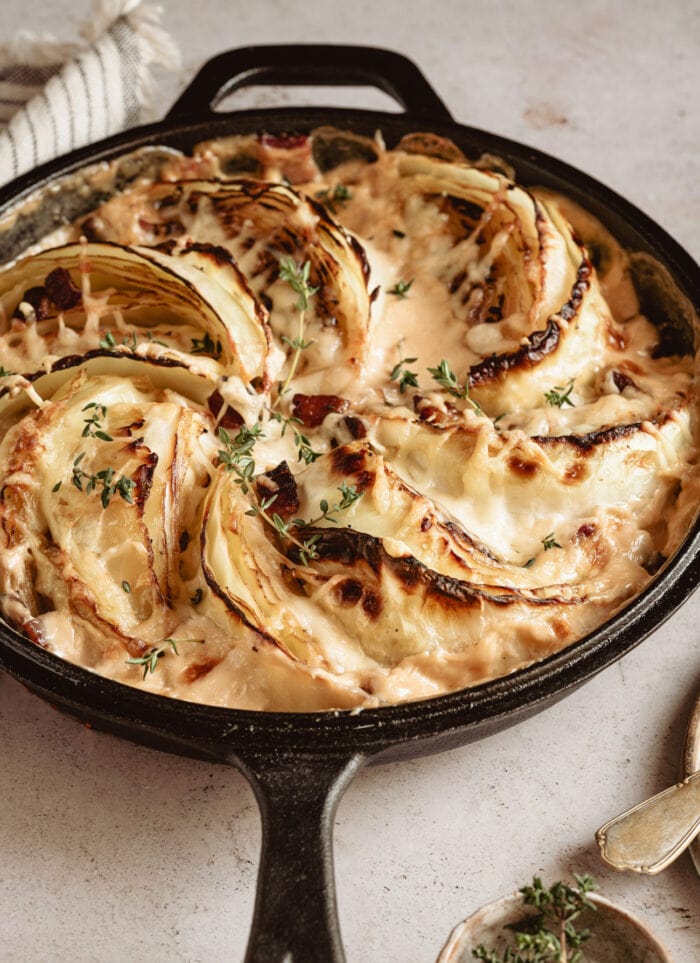 a baked cabbage gratin.