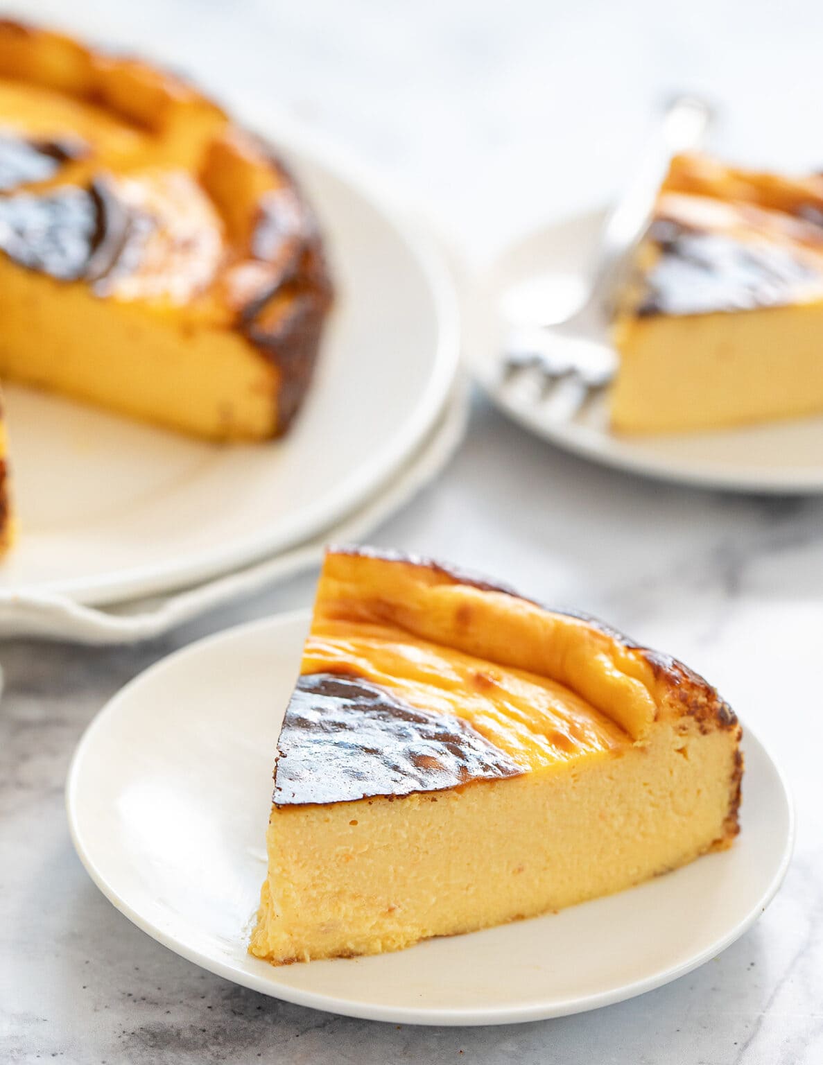 4 Ingredient Carrot Basque Cheesecake - Kirbie's Cravings