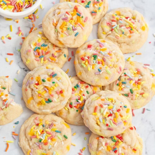 4 Ingredient Birthday Cookies - Kirbie's Cravings