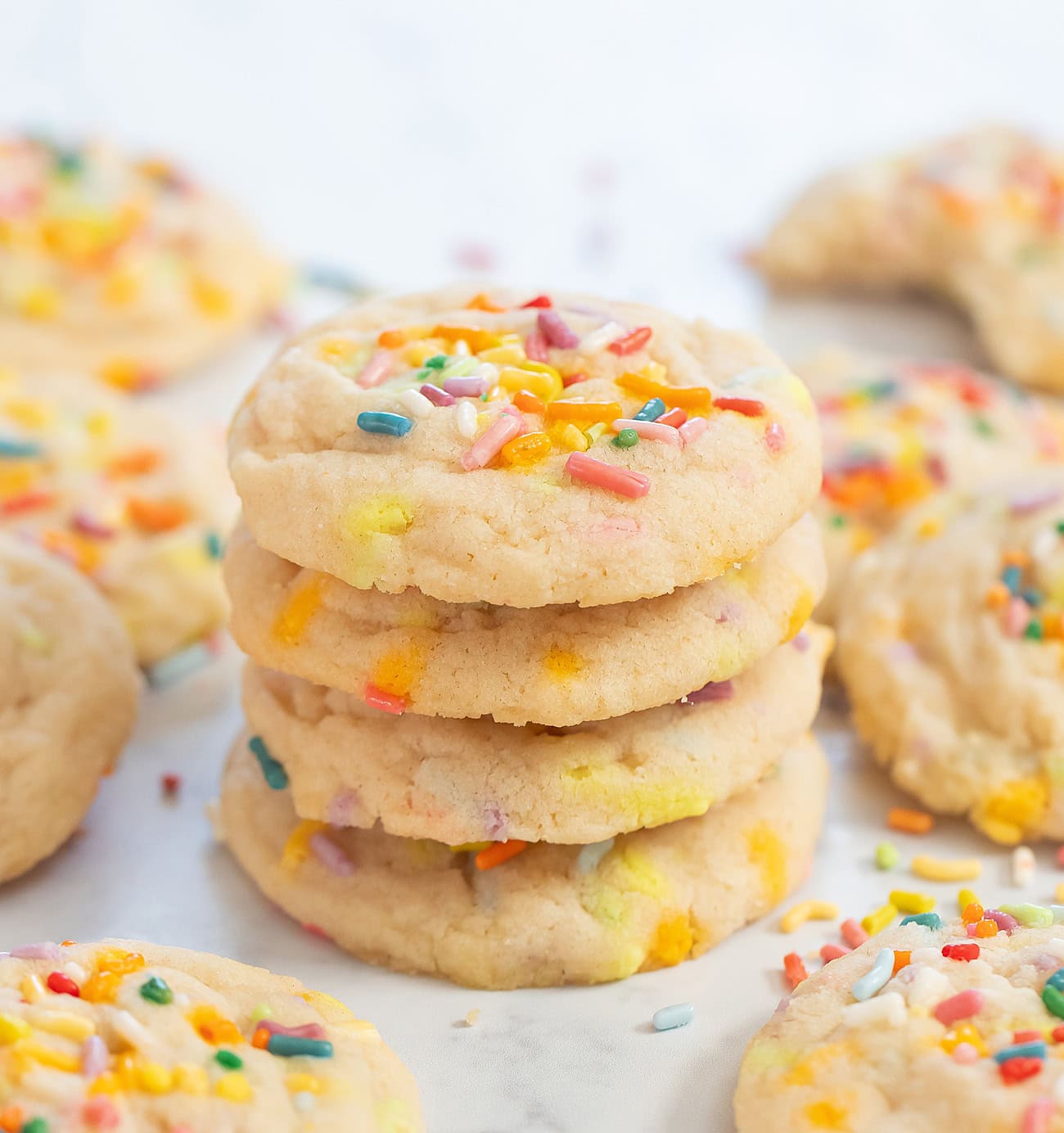 4 Ingredient Birthday Cookies - Kirbie's Cravings