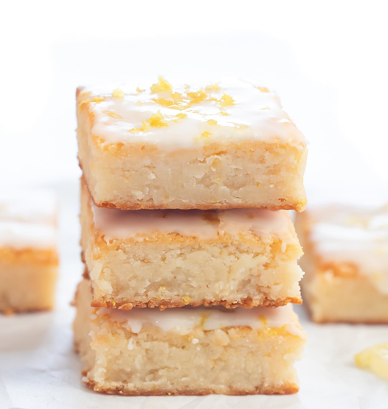 4 Ingredient Lemon Brownies - Kirbie's Cravings