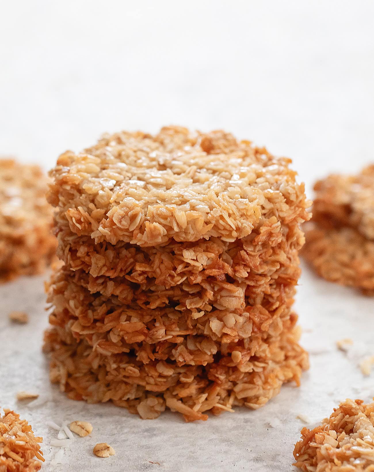 20 Ingredient Crispy Coconut Oatmeal Cookies