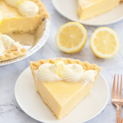 4 Ingredient Magic Lemon Pie - Kirbie's Cravings