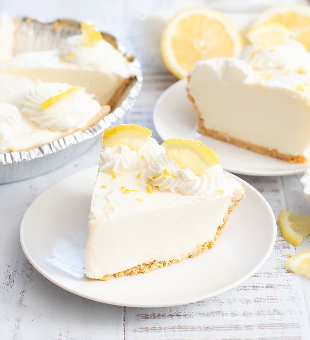 4 Ingredient No Bake Lemon Cream Pie - Kirbie's Cravings