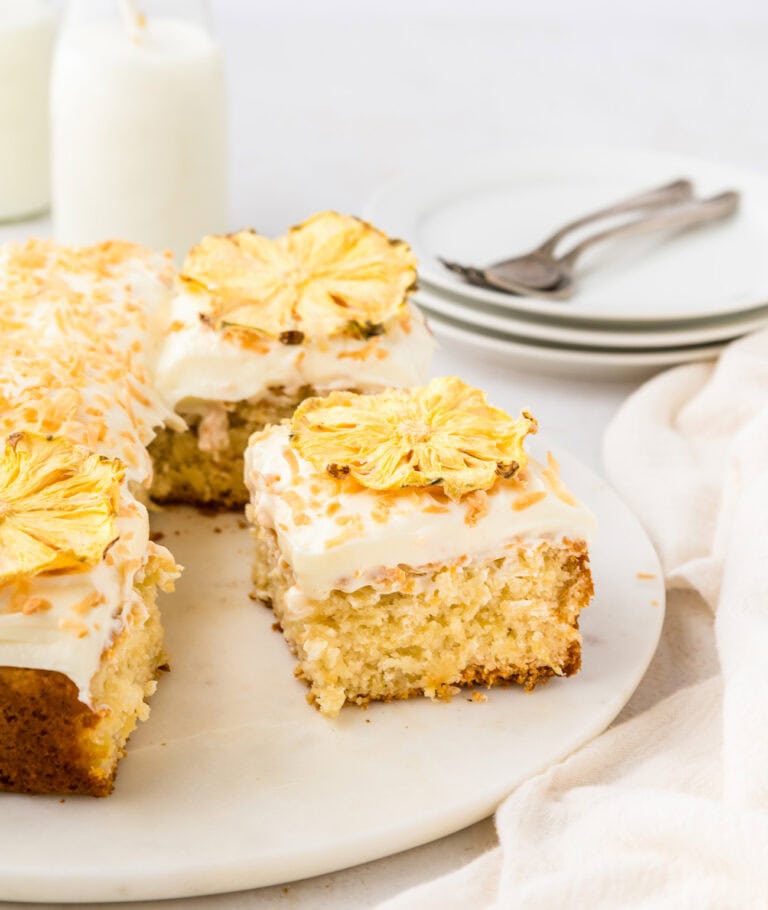 4 Ingredient Pineapple Cake (No Eggs) Kirbie's Cravings