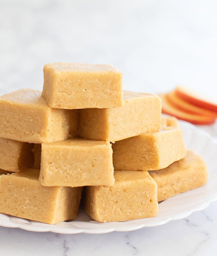 A stack of apple fudge squares