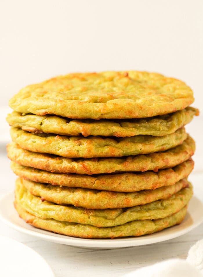 A stack of avocado bread