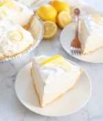 4 Ingredient No Bake Lemon Cloud Pie - Kirbie's Cravings