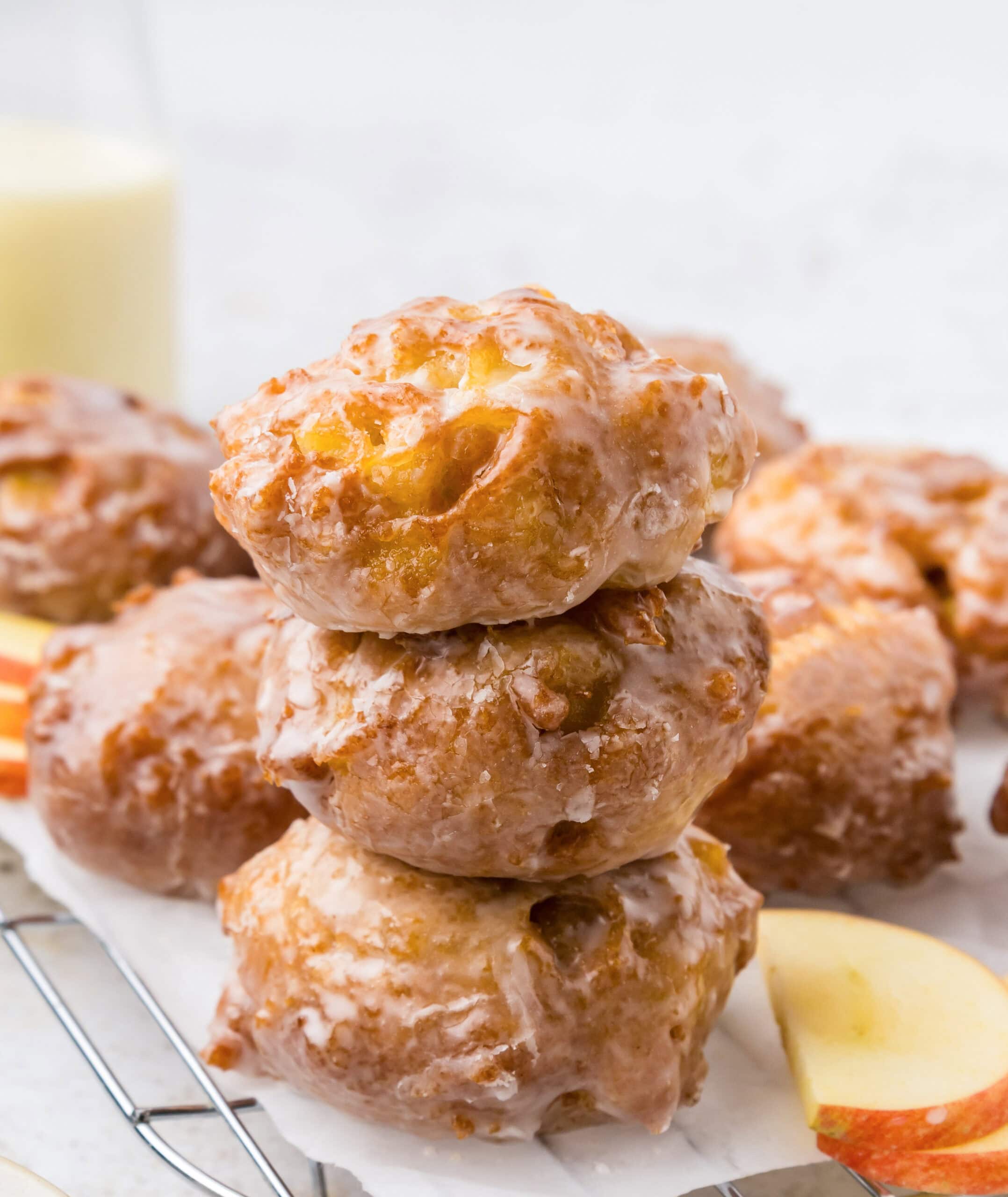 3 Ingredient Apple Fritters No Eggs Or Dairy Kirbie s Cravings