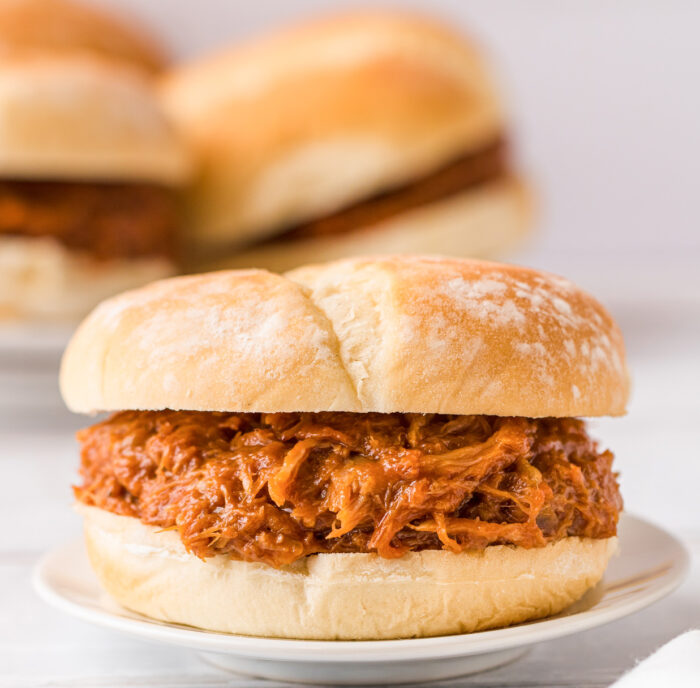 Pulled pork on a bun