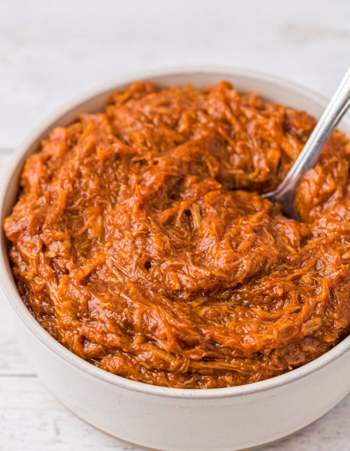 Pulled pork in a bowl