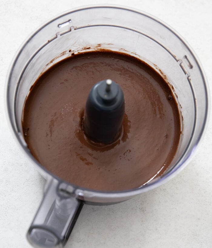 keto brownie batter in food processor