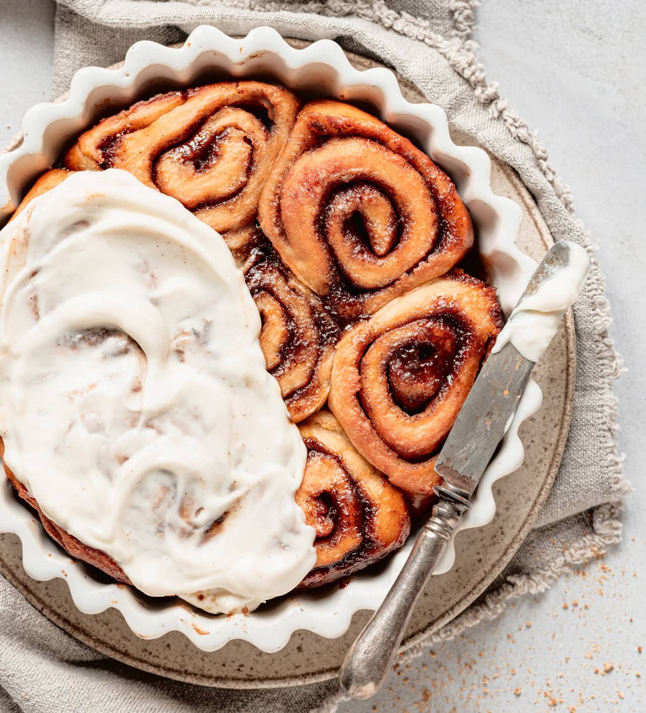 2 Ingredient Dough Apple Cinnamon Rolls (No Yeast or Proofing) Kirbie