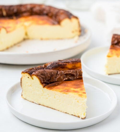 4 Ingredient Keto Basque Cheesecake - Kirbie's Cravings