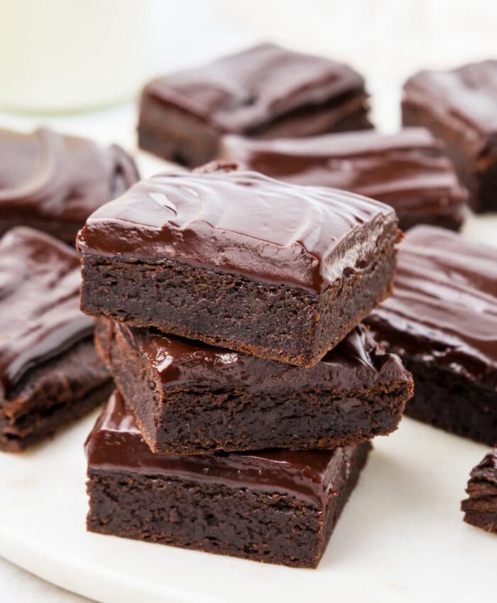 Chocolate Brownies with a chocolate frosting
