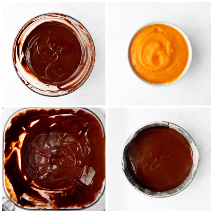 Steps to make chocolate cake batter