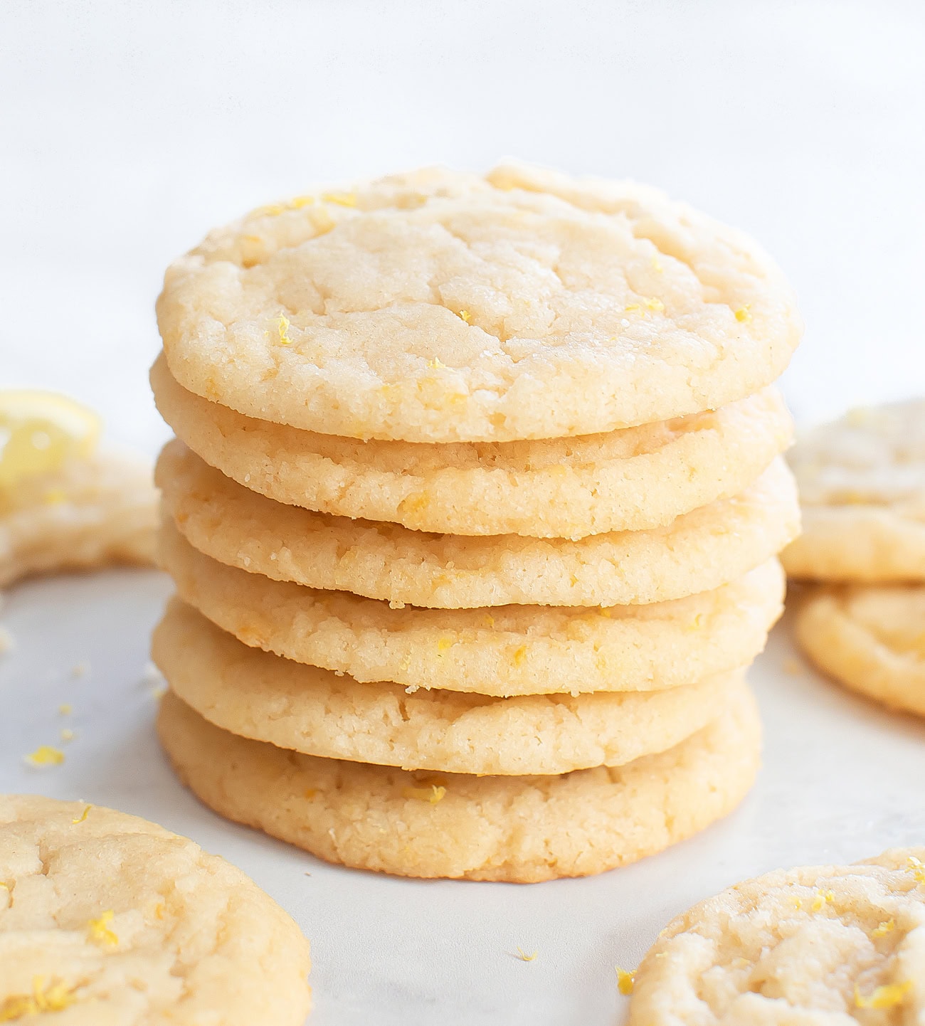 4 Ingredient Lemon Sugar Cookies (No Eggs) - Kirbie's Cravings