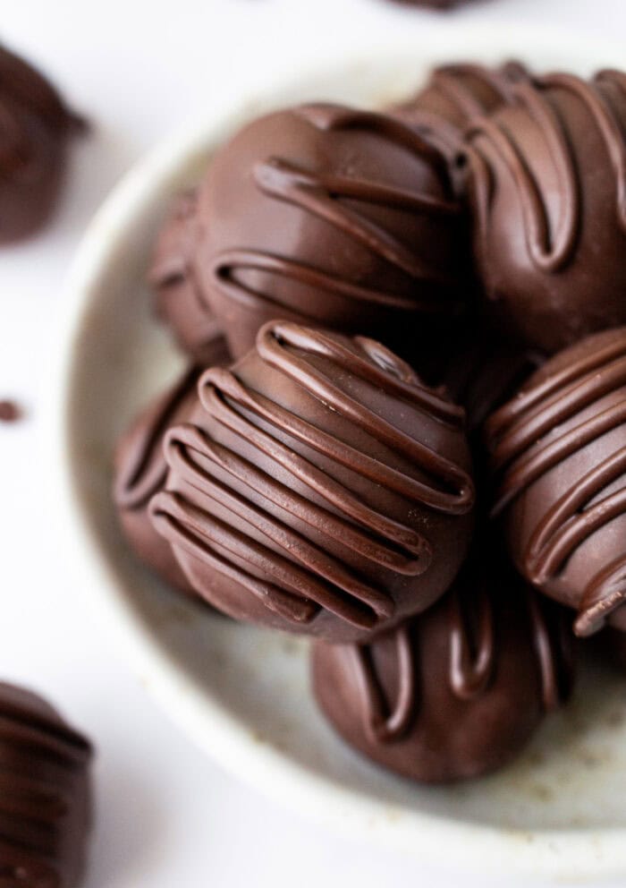 Cookie Dough Truffles in a bowl