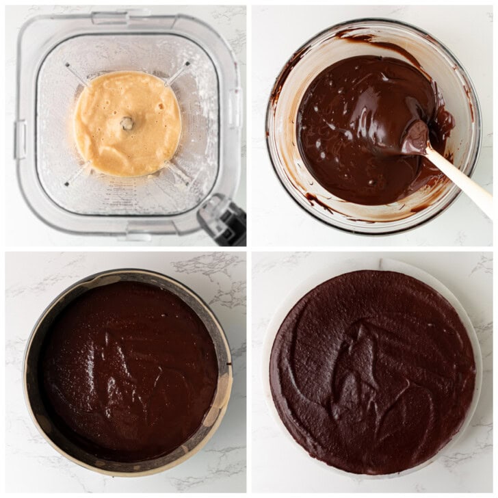 Steps to make a no bake chocolate cake