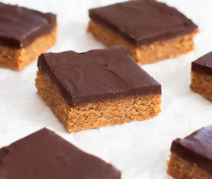 Peanut Butter Brownies with chocolate frosting