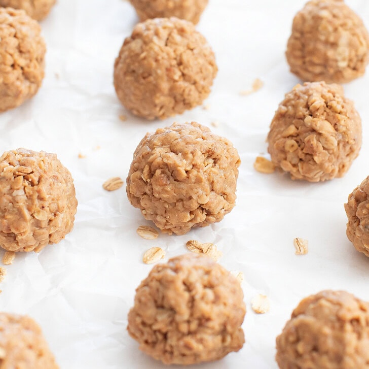 Dough rolled into smooth balls