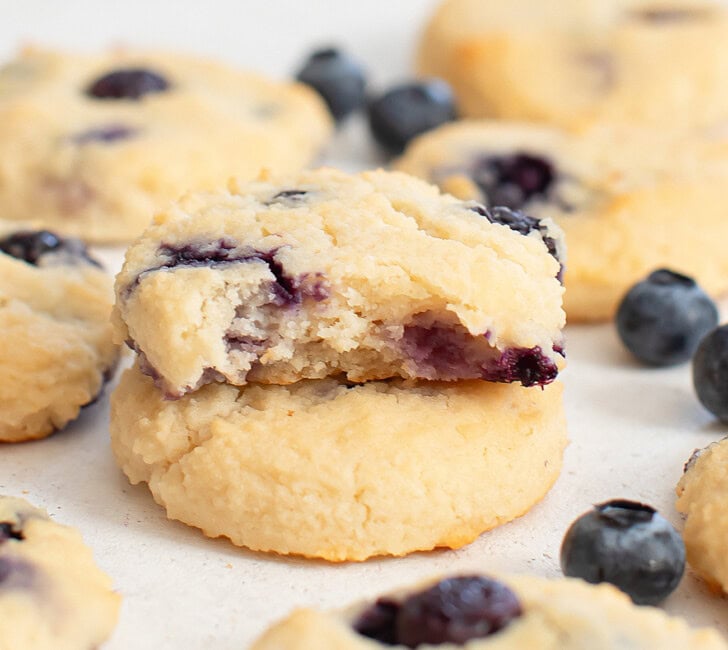 A bite taken from a cookie