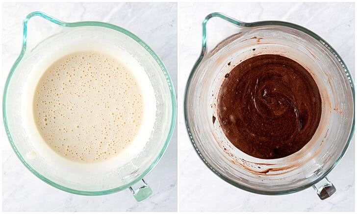 Steps to make cake batter