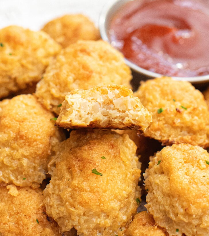 Tots that are crispy around the edges and have a creamy, textured center