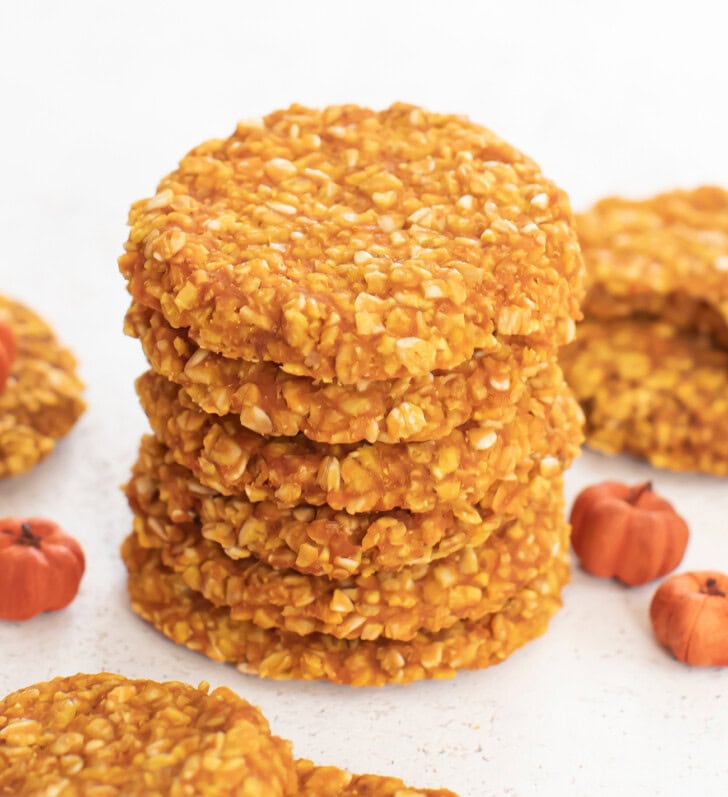 Pumpkin Oatmeal Cookies after baking