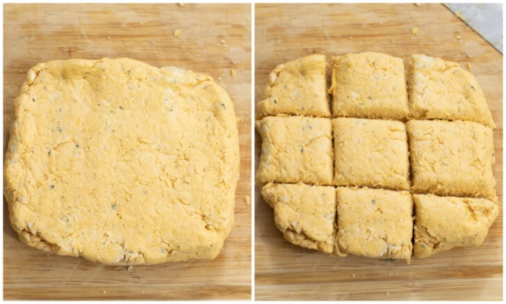 Steps to make pumpkin biscuits