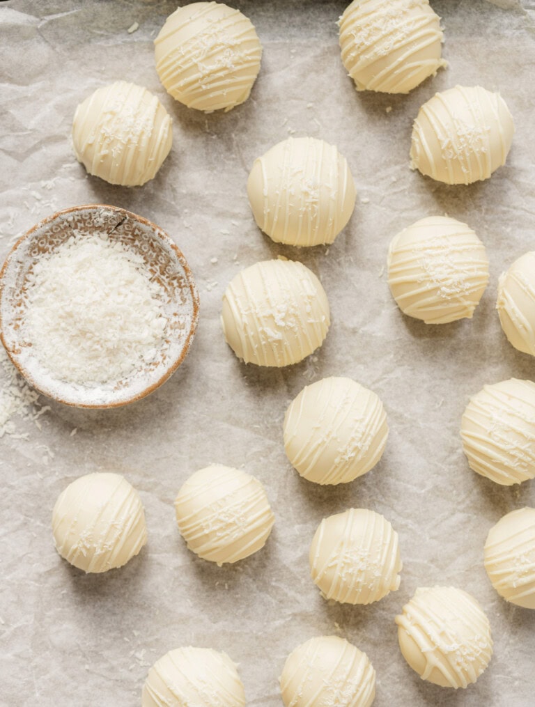 3 Ingredient Coconut Truffles - Kirbie's Cravings