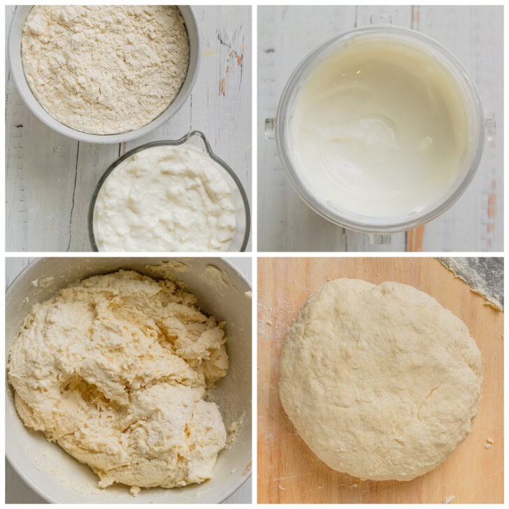 Steps to make cottage cheese flatbread