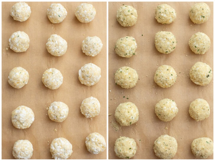 Steps to make Cottage Cheese Balls