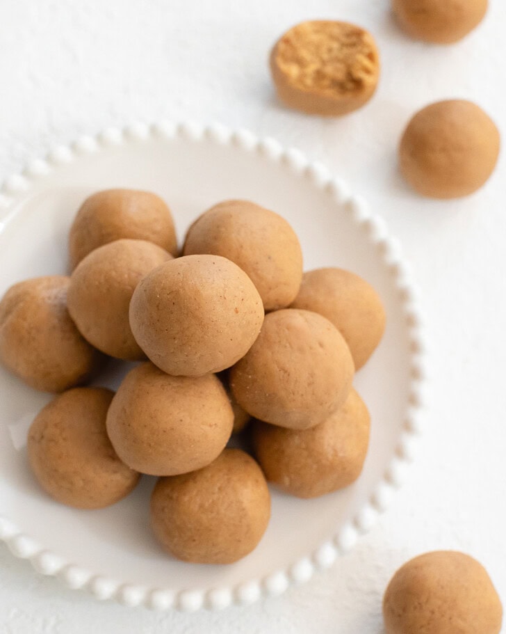 A stack of peanut butter balls
