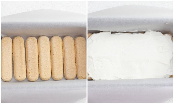 The steps to make a cottage cheese cake in a loaf pan