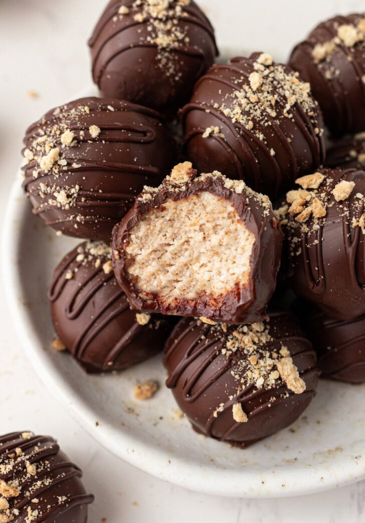 A Cheesecake Ball with a soft and creamy center