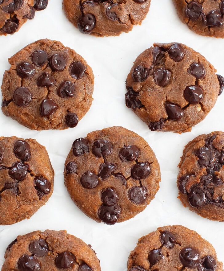 Cottage Cheese Cookies with chocolate chips