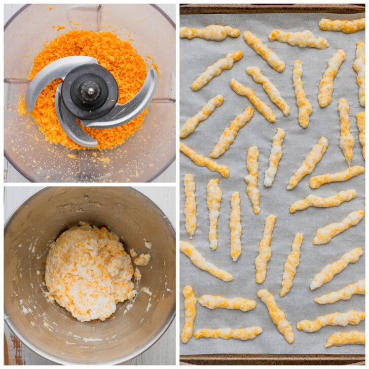 The steps to make cheese puffs