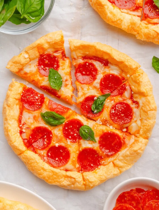Simple Keto Cloud Bread Pizza Crust