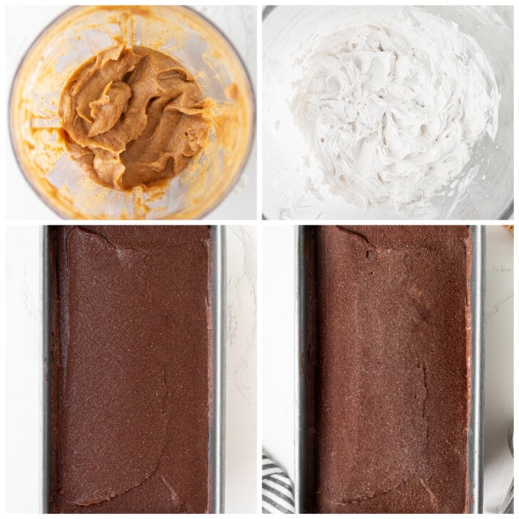 The steps to make chocolate ice cream